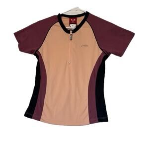 Oakley Women's NWT Cycling Jersey Size M Cool Max 1/4-zip
